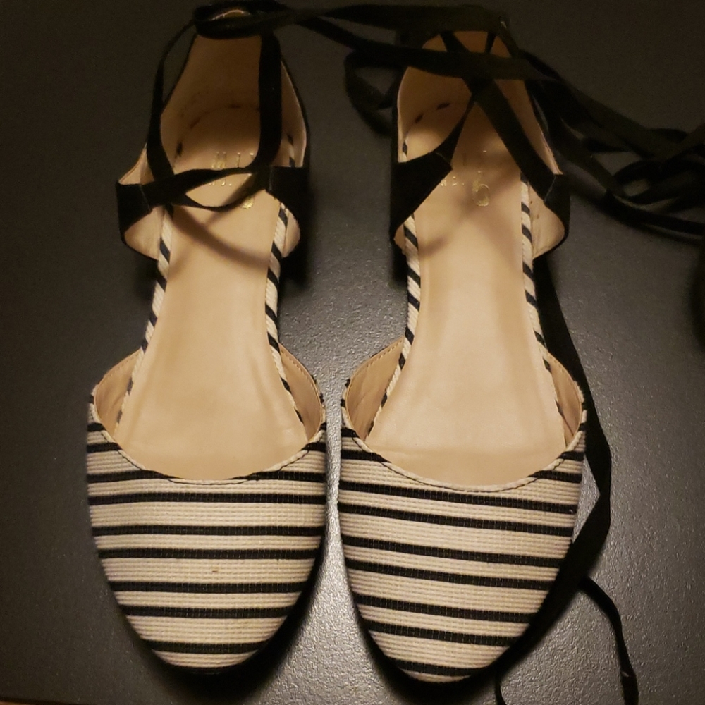 Ankle Lace Ballet Flats